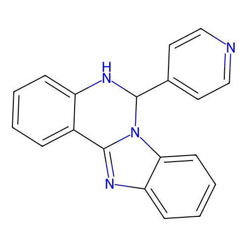 6-(Pyridin-4-yl)-5,6-dihydrobenzimidazo[1,2-c]quinazoline structure