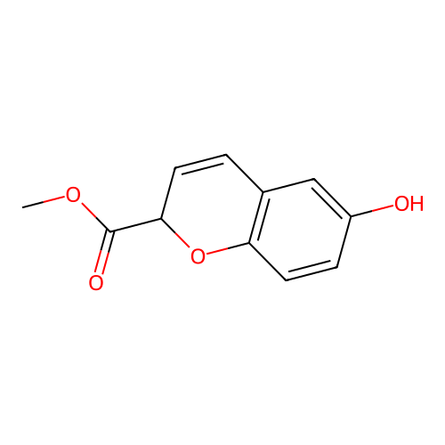 methyl 6-hydroxy-2H-chromene-2-carboxylate structure