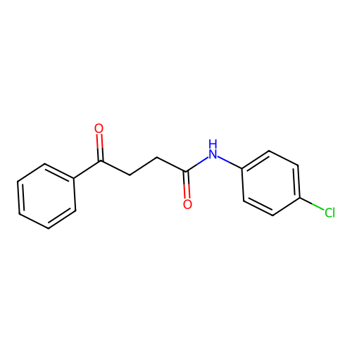N-(4-chlorophenyl)-4-oxo-4-phenylbutanamide structure