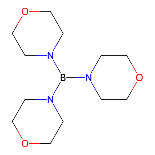Morpholine, 4,4',4''-borylidynetris- structure