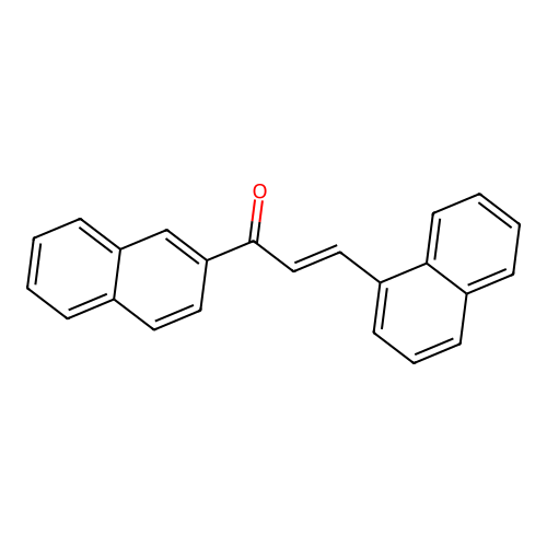 3-Naphthalen-1-yl-1-naphthalen-2-yl-prop-2-en-1-one structure