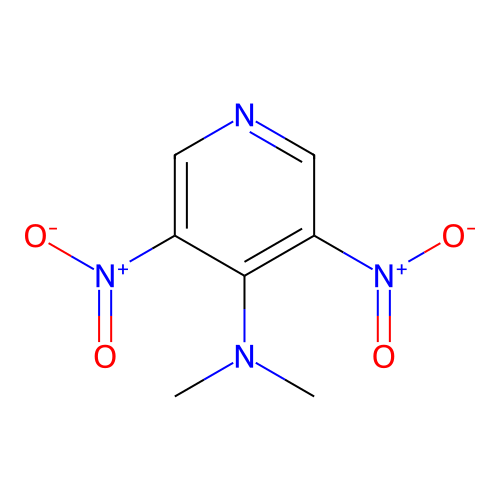 N,N-dimethyl-3,5-dinitropyridin-4-amine structure