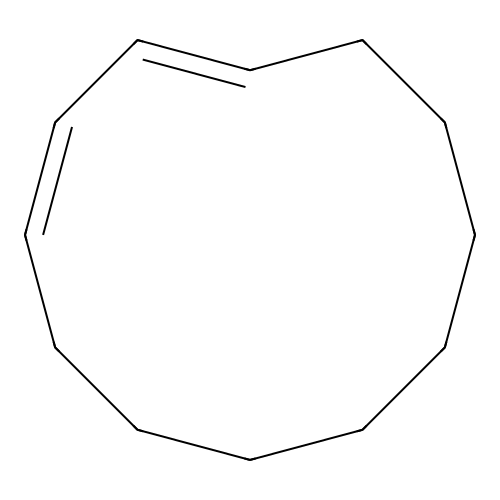 1,3-Cyclododecadiene, (E,Z)- structure