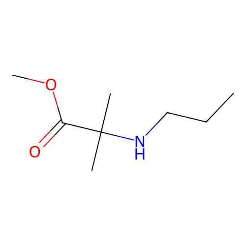 Methyl 2-methyl-2-(propylamino)propanoate structure