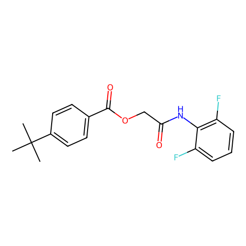 [2-(2,6-Difluoroanilino)-2-oxoethyl] 4-tert-butylbenzoate structure