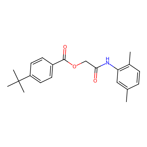 2-[(2,5-Dimethylphenyl)amino]-2-oxoethyl 4-tert-butylbenzoate structure
