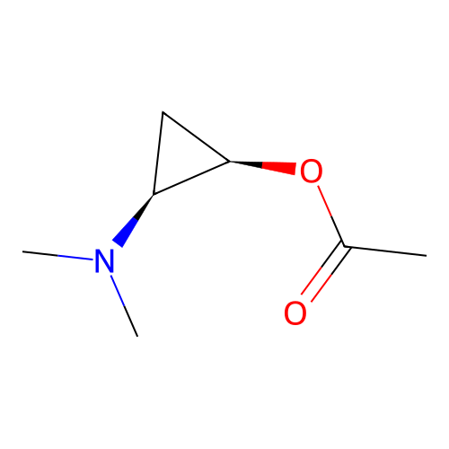 (1R,2S)-2-(Dimethylamino)cyclopropyl acetate structure