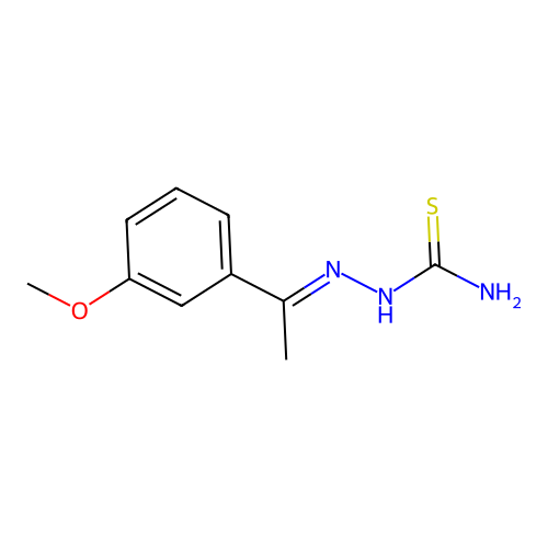[1-(3-Methoxyphenyl)ethylideneamino]thiourea structure