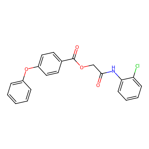 2-[(2-Chlorophenyl)amino]-2-oxoethyl 4-phenoxybenzoate structure