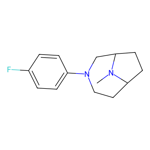 3-(4-Fluorophenyl)-9-methyl-3,9-diazabicyclo[4.2.1]nonane structure