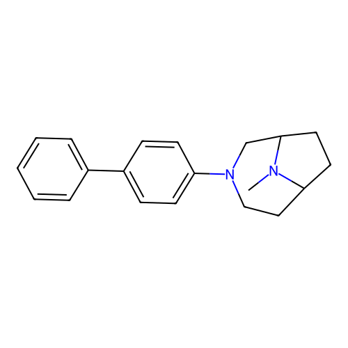 9-Methyl-3-(4-phenylphenyl)-3,9-diazabicyclo[4.2.1]nonane structure