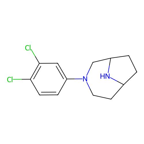 3-(3,4-Dichlorophenyl)-3,9-diazabicyclo[4.2.1]nonane structure