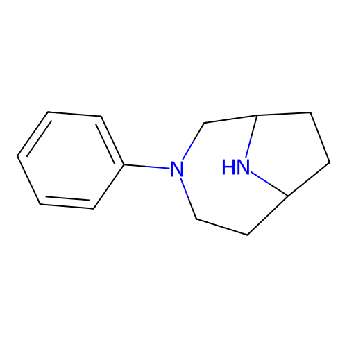 3-Phenyl-3,9-diazabicyclo[4.2.1]nonane structure