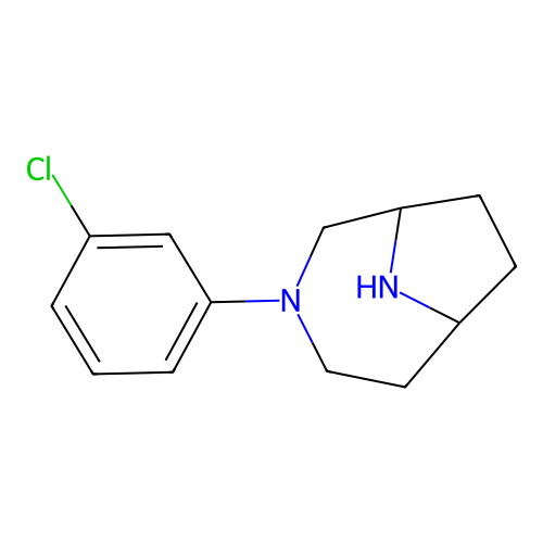 3-(3-Chlorophenyl)-3,9-diazabicyclo[4.2.1]nonane structure
