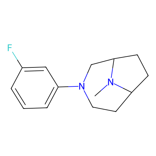 3-(3-Fluorophenyl)-9-methyl-3,9-diazabicyclo[4.2.1]nonane structure