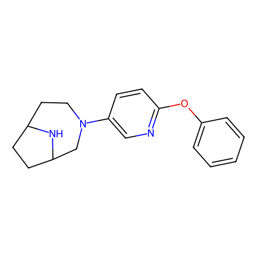 3-(6-Phenoxy-3-pyridinyl)-3,9-diazabicyclo[4.2.1]nonane structure