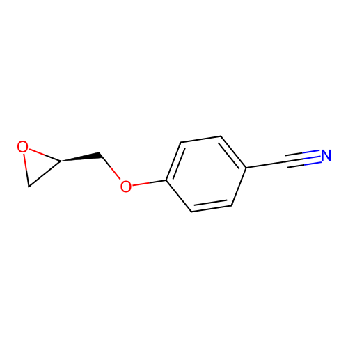 (R)-4-(Oxiran-2-ylmethoxy)benzonitrile structure