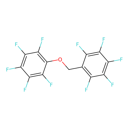 Benzene, pentafluoro[(pentafluorophenoxy)methyl]- structure