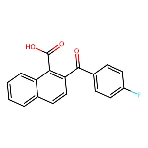 2-(4-Fluorobenzoyl)naphthalene-1-carboxylic acid structure