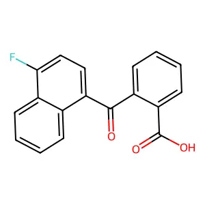 2-[(4-氟萘-1-基)羰基]苯甲酸 structure