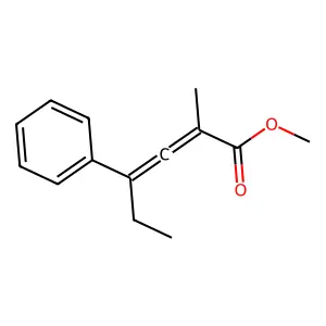 Methyl 2-methyl-4-phenylhexa-2,3-dienoate structure