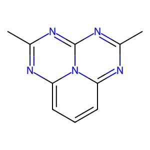 4,12-Dimethyl-3,5,11,13-tetraazacyl(3.3.3)azine structure