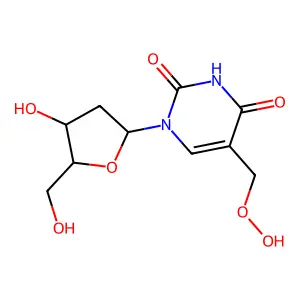 5-Hydroperoxymethyl-2'-deoxyuridine structure