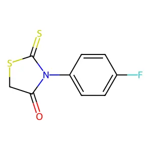 3-(4-Fluorophenyl)-2-sulfanylidene-1,3-thiazolidin-4-one structure