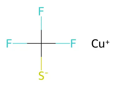 三氟甲硫醇亚铜 structure