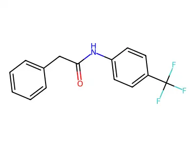 2-phenyl-N-[4-(trifluoromethyl)phenyl]acetamide structure