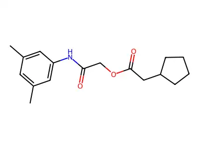 [2-(3,5-Dimethylanilino)-2-oxoethyl] 2-cyclopentylacetate structure