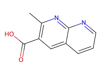 2-Methyl-1,8-naphthyridine-3-carboxylic acid structure