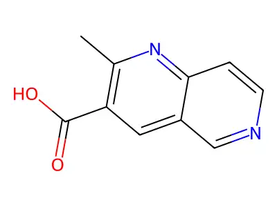2-Methyl-1,6-naphthyridine-3-carboxylic acid structure