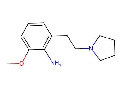 2-Methoxy-6-(2-pyrrolidin-1-ylethyl)aniline structure