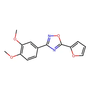 3-(3,4-Dimethoxyphenyl)-5-(furan-2-yl)-1,2,4-oxadiazole structure