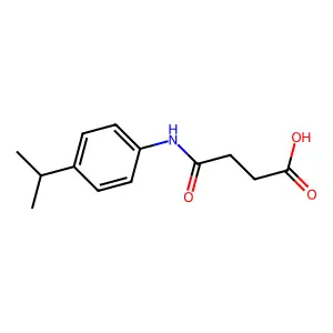 3-{N-[4-(methylethyl)phenyl]carbamoyl}propanoic acid structure