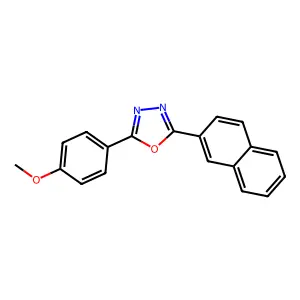 2-(4-Methoxyphenyl)-5-(2-naphthyl)-1,3,4-oxadiazole structure