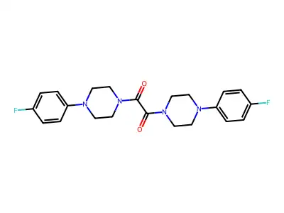 1-(4-Fluorophenyl)-4-((4-(4-fluorophenyl)-1-piperazinyl)(oxo)acetyl)piperazine structure