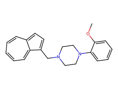 1-[4-(Azulenylmethyl)piperazinyl]-2-methoxybenzene structure