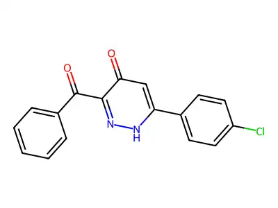 6-(4-Chlorophenyl)-4-hydroxypyridazin-3-yl phenyl ketone structure