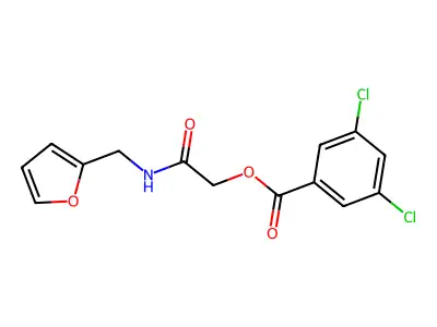 [2-(Furan-2-ylmethylamino)-2-oxoethyl] 3,5-dichlorobenzoate structure