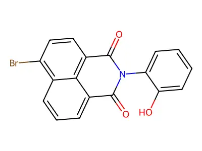 6-Bromo-2-(2-hydroxyphenyl)-1H-benzo[de]isoquinoline-1,3(2H)-dione structure