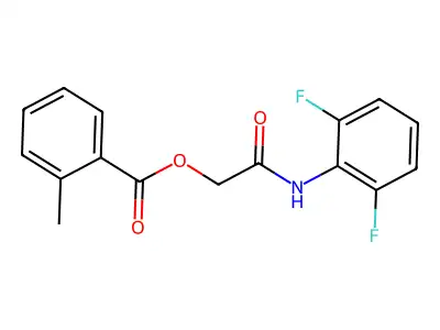 [2-(2,6-Difluoroanilino)-2-oxoethyl] 2-methylbenzoate structure