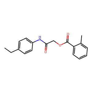 [(4-Ethylphenyl)carbamoyl]methyl 2-methylbenzoate structure