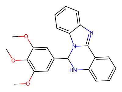 6-(3,4,5-Trimethoxyphenyl)-5,6-dihydrobenzo[4,5]imidazo[1,2-c]quinazoline structure