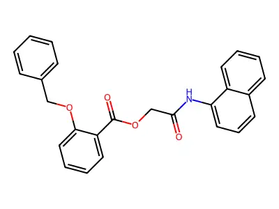 2-(1-Naphthalenylamino)-2-oxoethyl 2-(phenylmethoxy)benzoate structure