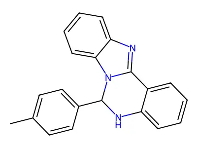 5,6-Dihydro-6-(4-methylphenyl)benzimidazo[1,2-c]quinazoline structure