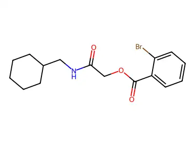 [2-(Cyclohexylmethylamino)-2-oxoethyl] 2-bromobenzoate structure