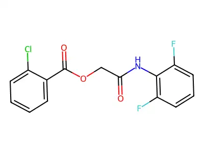 [2-(2,6-Difluoroanilino)-2-oxoethyl] 2-chlorobenzoate structure