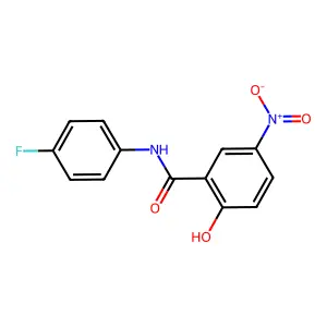 n-(4-Fluorophenyl)-2-hydroxy-5-nitrobenzamide structure